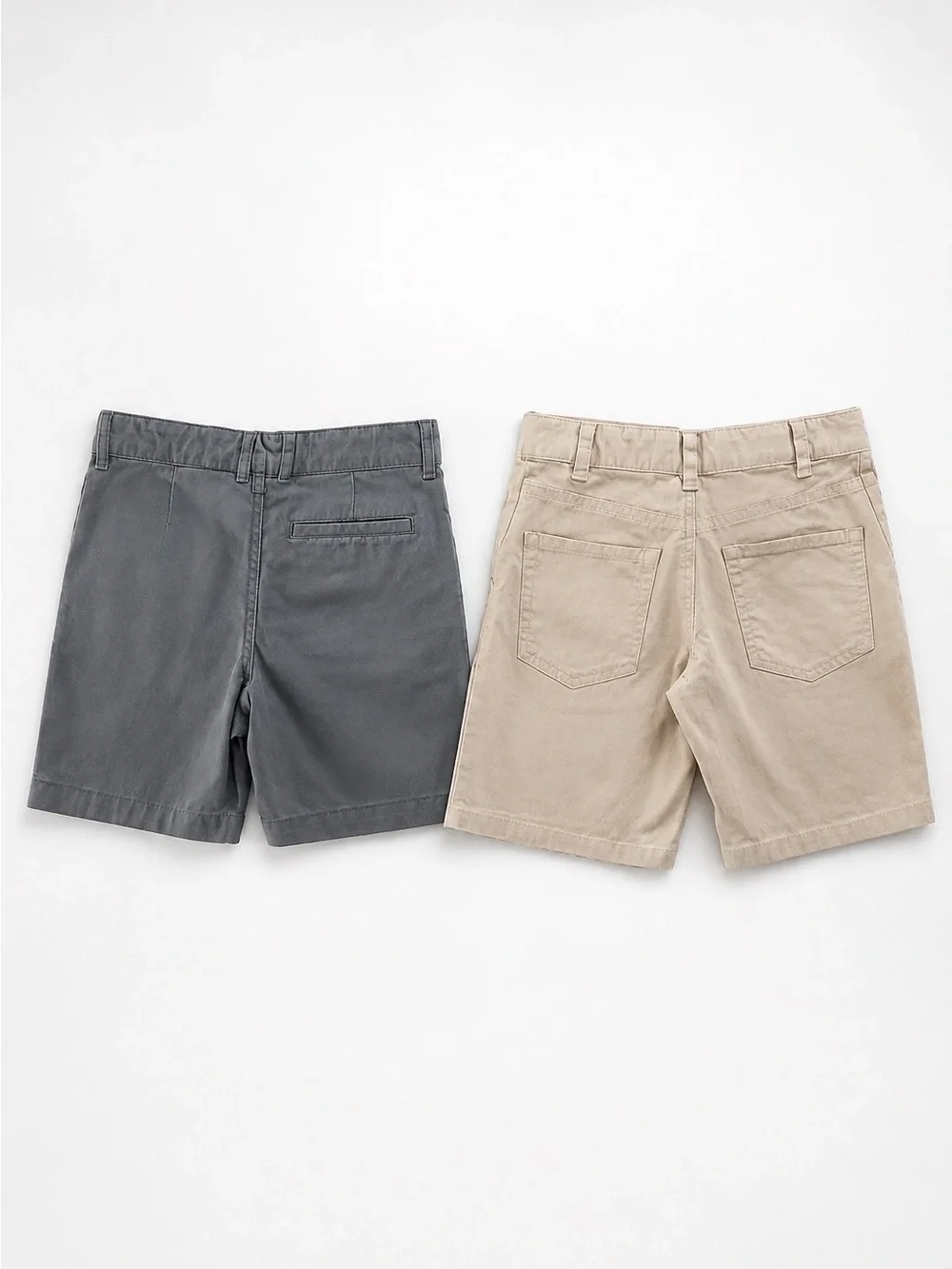Boys Size 8 Chino Shorts Bundle Old Navy + Cat & Jack Gray + Khaki